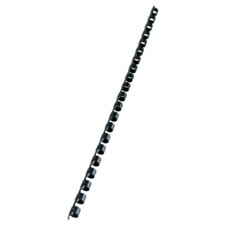 Argola Plástico GBC CombBind  8,0mm 4028174 Redonda Cx.100 Preto