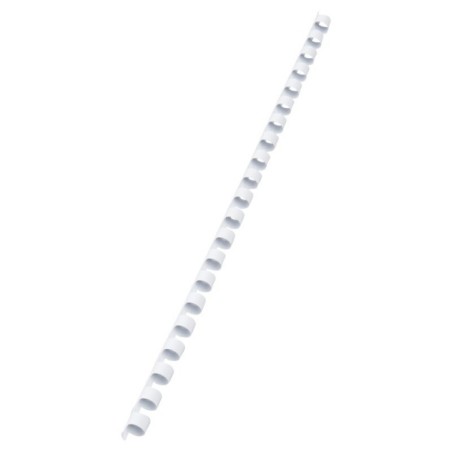 Argola Plástico GBC CombBind  8,0mm 4028194 Redonda Cx.100 Branco