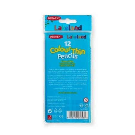 Lápis de Cor Derwent Lakeland Colourthin 700077 Cx.12