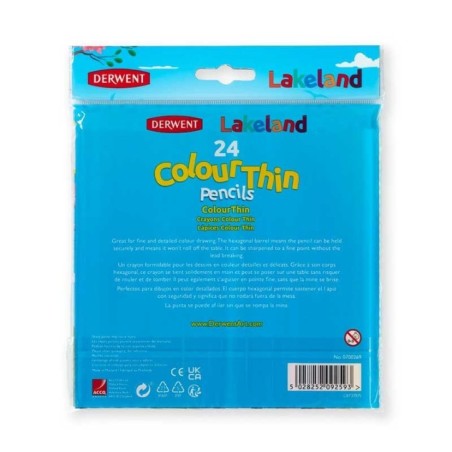 Lápis de Cor Derwent Lakeland Colourthin 700269 Cx.24