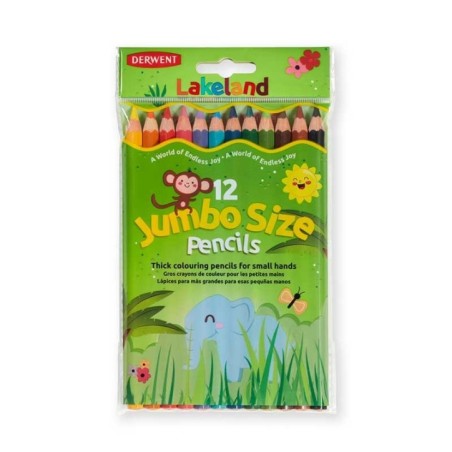 Lápis de Cor Derwent Lakeland Jumbo Colouring 33326 Cx.12