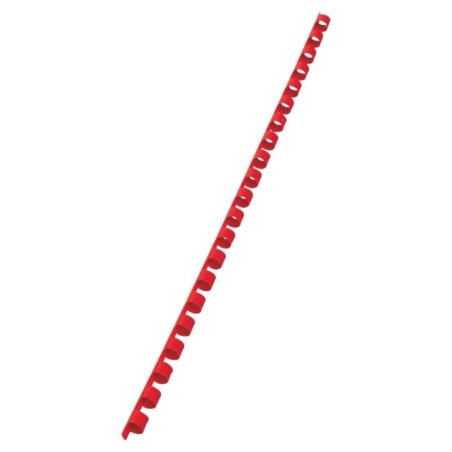 Argola Plástico GBC CombBind  8,0mm 4028214 Redonda Cx.100 Vermelho