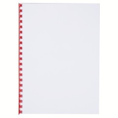 Argola Plástico GBC CombBind  8,0mm 4028214 Redonda Cx.100 Vermelho