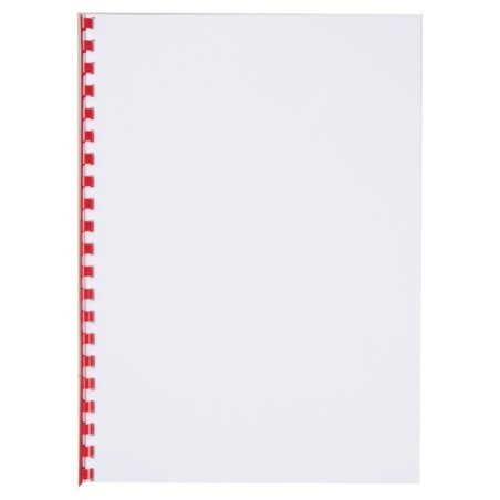 Argola Plástico GBC CombBind  8,0mm 4028214 Redonda Cx.100 Vermelho