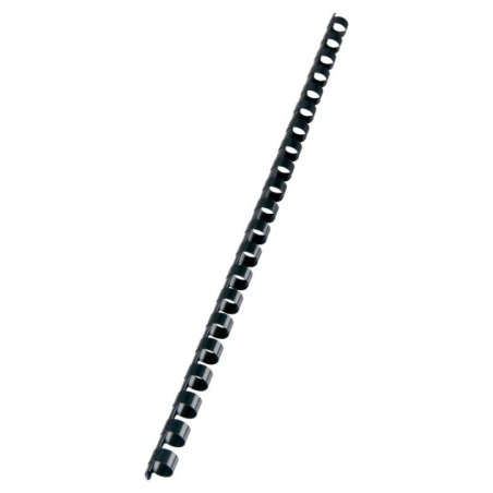 Argola Plástico GBC CombBind 10,0mm 4028175 Redonda Cx.100 Preto