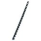 Argola Plástico GBC CombBind 10,0mm 4028175 Redonda Cx.100 Preto