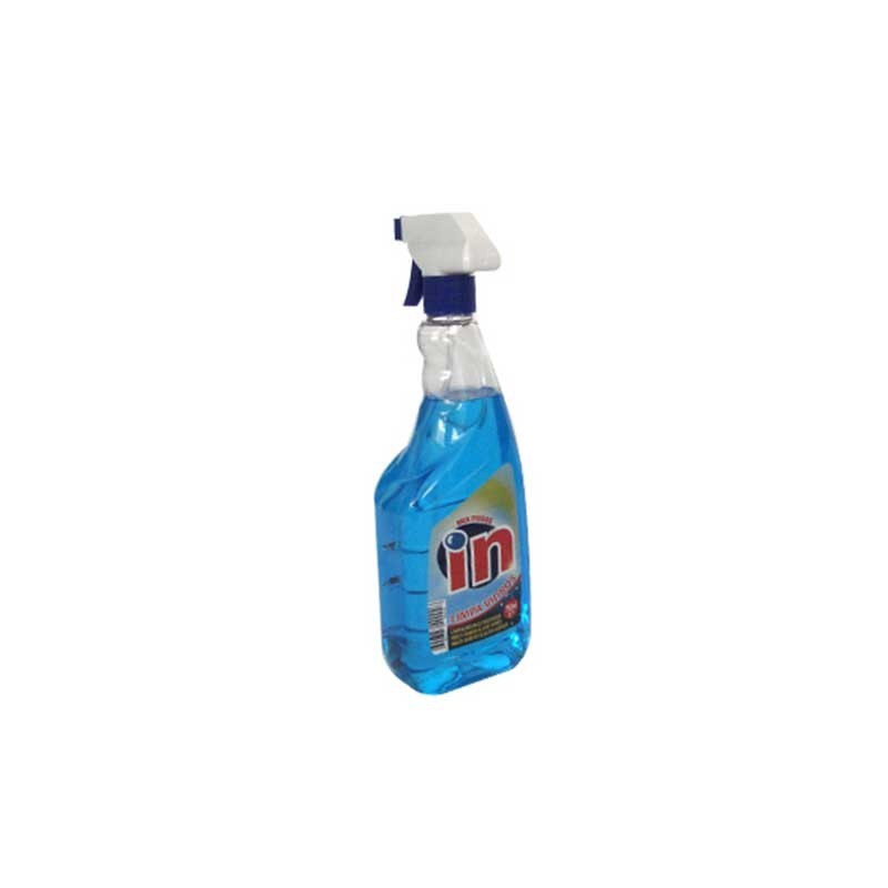 Detergente Limpa Vidros Multiusos IN Spray 750ml Azul Detergente Limpa Vidros Multiusos IN Spray 750ml Azul