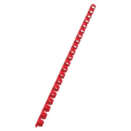 Argola Plástico GBC CombBind 10,0mm 4028215 Redonda Cx.100 Vermelho
