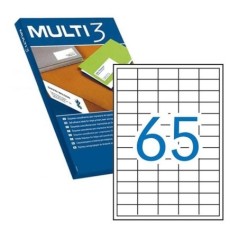 Etiquetas Adesivas Multi3 04716 A4 38x21,2mm 100F Branco