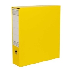 Pasta de Arquivo 80V L/80mm A4 com Caixa Amarelo