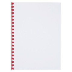 Argola Plástico GBC CombBind 10,0mm 4028215 Redonda Cx.100 Vermelho