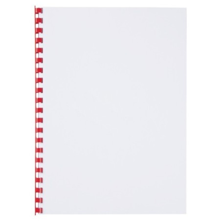 Argola Plástico GBC CombBind 10,0mm 4028215 Redonda Cx.100 Vermelho