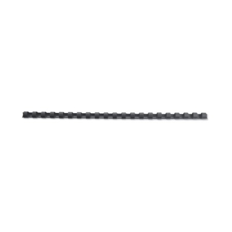 Argola Plástico GBC CombBind 12,0mm 4028177 Redonda Cx.100 Preto