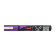 Marcador de Giz Uni Chalk Marker PWE-5M 12 Violeta