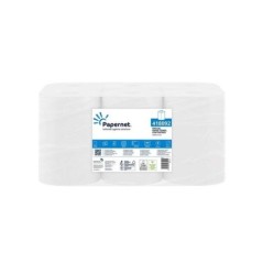 Rolo Toalhas Mão Papernet 418092 140mx19,2cm 2 Folhas Emb.6 Branco