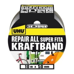 Fita Adesiva UHU 48145 50mmx10m REPAIR ALL SUPER Cinzento