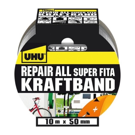 Fita Adesiva UHU 48145 50mmx10m REPAIR ALL SUPER Cinzento