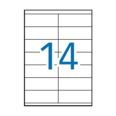 Etiquetas Adesivas Apli 01275 A4 105x40mm 100F Branco
