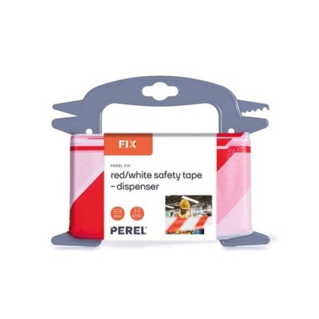 Fita de Sinalização Não Adesiva 80mmx100m Vermelho / Branco