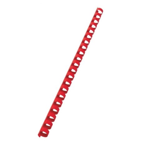 Argola Plástico GBC CombBind 12,0mm 4028217 Redonda Cx.100 Vermelho