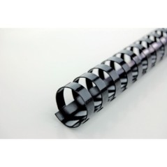 Argola Plástico GBC CombBind 14,0mm 4028178 Redonda Cx.100 Preto