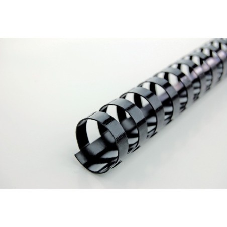 Argola Plástico GBC CombBind 14,0mm 4028178 Redonda Cx.100 Preto