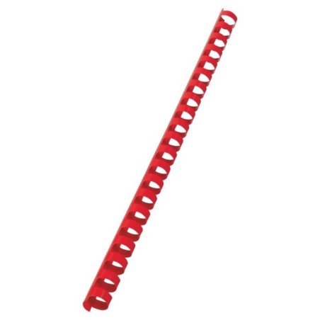 Argola Plástico GBC CombBind 14,0mm 4028218 Redonda Cx.100 Vermelho