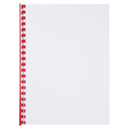 Argola Plástico GBC CombBind 14,0mm 4028218 Redonda Cx.100 Vermelho