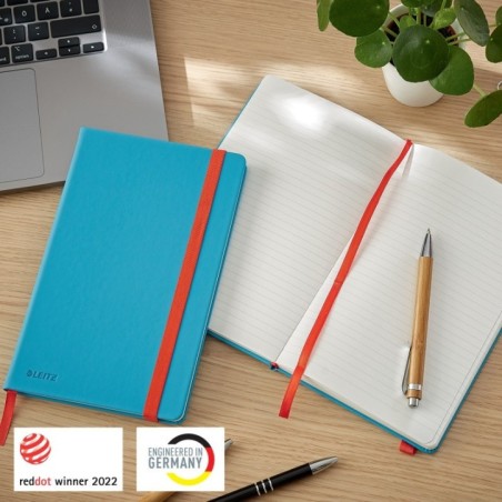 Notebook Leitz Cosy 4481-00-61 A5 80 Folhas 100g Pautado Azul
