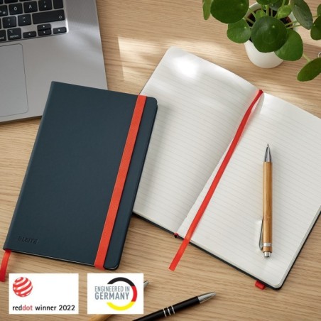 Notebook Leitz Cosy 4481-00-89 A5 80 Folhas 100g Pautado Cinzento