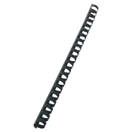 Argola Plástico GBC CombBind 16,0mm 4028600 Redonda Cx.100 Preto