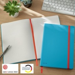 Notebook Leitz Cosy 4482-00-61 B5 80 Folhas 100g Quadriculado Azul