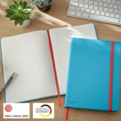 Notebook Leitz Cosy 4483-00-61 B5 80 Folhas 100g Pautado Azul
