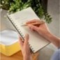 Caderno de Espiral Leitz Cosy 4484-00-89 B5 80F 100g Quadriculado Cinzento