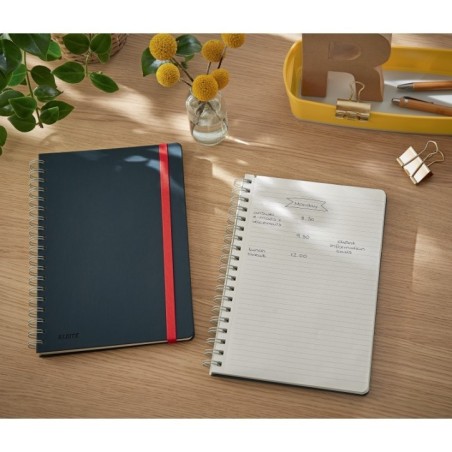 Caderno de Espiral Leitz Cosy 4527-00-89 B5 80F 100g Pautado Cinzento