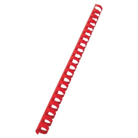 Argola Plástico GBC CombBind 16,0mm 4028660 Redonda Cx.100 Vermelho