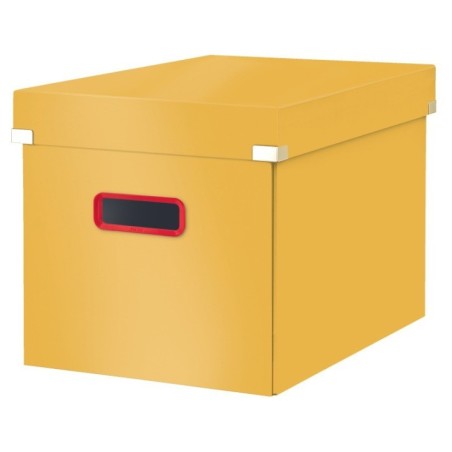 Caixa de Arrumação Leitz Cosy Click & Store 5347-00-19 Cube Amarelo