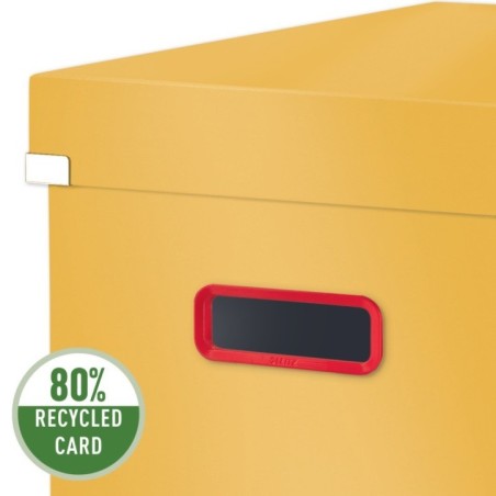 Caixa de Arrumação Leitz Cosy Click & Store 5347-00-19 Cube Amarelo