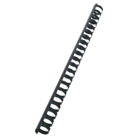 Argola Plástico GBC CombBind 19,0mm 4028601 Redonda Cx.100 Preto