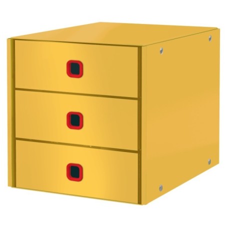 Bloco de 3 Gavetas Leitz Cosy Click & Store 5368-00-19 A4 Amarelo