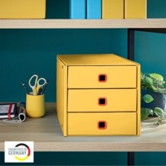 Bloco de 3 Gavetas Leitz Cosy Click & Store 5368-00-19 A4 Amarelo