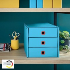 Bloco de 3 Gavetas Leitz Cosy Click & Store 5368-00-61 A4 Azul
