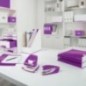 Desenrolador de Fita Adesiva Leitz WOW 5364-10-62 (33) Branco/Violeta
