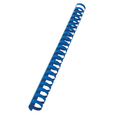 Argola Plástico GBC CombBind 22,0mm 4028622 Redonda Cx.100 Azul