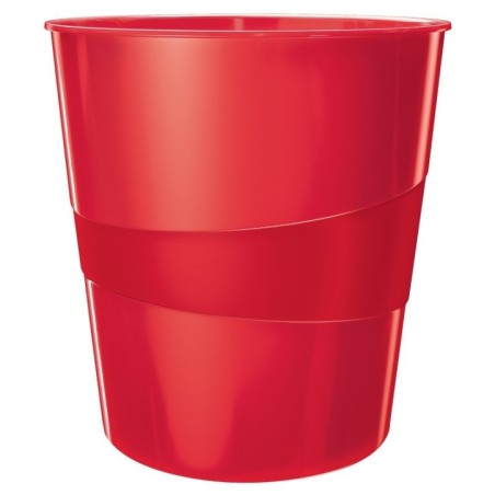 Cesto de Papéis Leitz WOW 5278-10-26 PP 15 Litros Vermelho