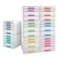 Bloco de 4 Gavetas Leitz WOW Cube 5213-20-26 A4+ Branco/Vermelho