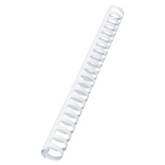 Argola Plástico GBC CombBind 25,0mm 4028202 Redonda Cx.50 Branco