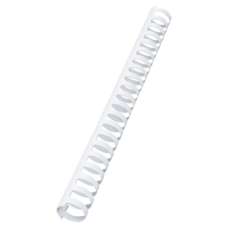 Argola Plástico GBC CombBind 25,0mm 4028202 Redonda Cx.50 Branco
