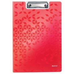 Capa Bloco Leitz WOW 4199-01-26 A4 Miniclip Superior Vermelho