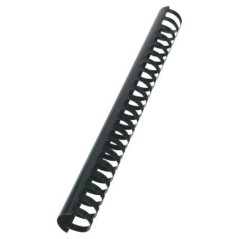 Argola Plástico GBC CombBind 28,0mm 4028183 Redonda Cx.50 Preto
